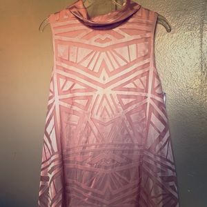 A silky pink Vince Camuto flowing dress